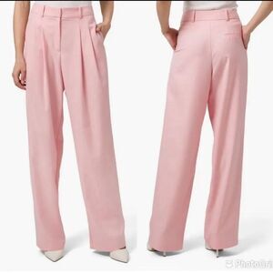 NEW NORDSTROM / WAYF HIGH WAIST PLEATED WIDE LEG TROUSERS PANTS PINK S SMALL NWT